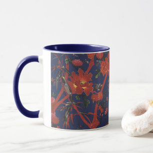 Vintage Floral Art Deco, Gartenblumen Tasse