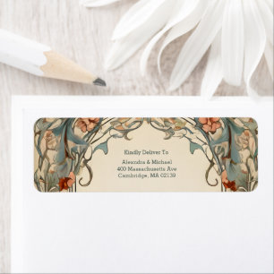 Vintage Floral Art Nouveau Hochzeit