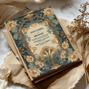 Vintage Floral Art Nouveau Hochzeit Einladung