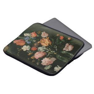 Vintage Floral Baroque, Blumenstrauß in einer Nisc Laptopschutzhülle