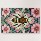 Vintage Floral Bee Jigsaw Puzzle (Horizontal)
