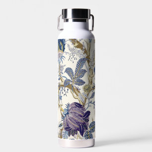 Vintage Floral Blau Weiß Trinkflasche