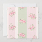 Vintage Floral Brautparty Dankeskarte (Rückseite)