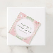 Vintage Floral Bridal Shower  Geschenkanhänger (Beispiel)