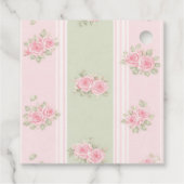 Vintage Floral Bridal Shower  Geschenkanhänger (Rückseite)