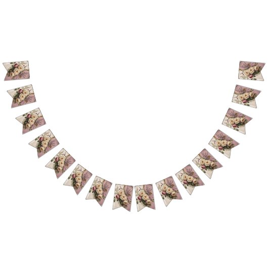 Vintage Floral - Bunting Banner  (Alle)