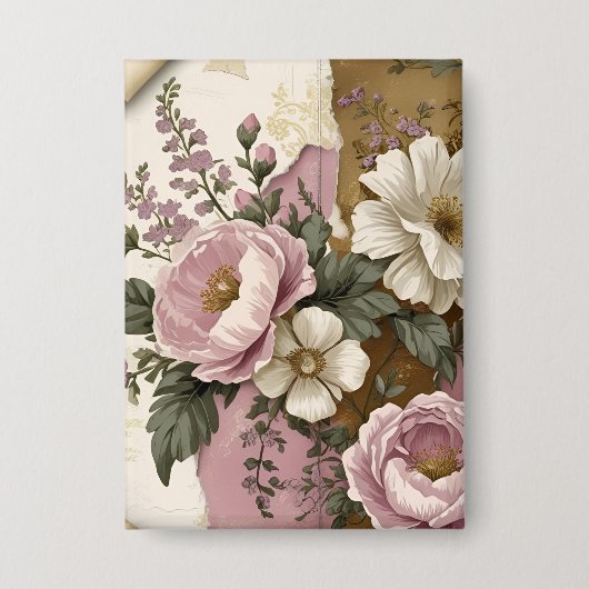 Vintage Floral - Button (Vorderseite)