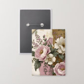 Vintage Floral - Button (Vorderseite/Rückseite)