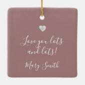 Vintage Floral - Ceramic Ornament (Rückseite)