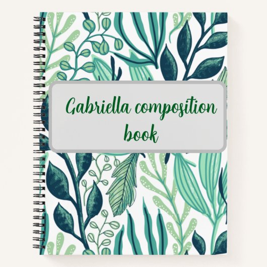 Vintage floral Christmas book Notizblock (Vorderseite)