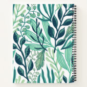 Vintage floral Christmas book Notizblock (Rückseite)