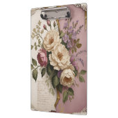 Vintage Floral - Clipboard Klemmbrett (Links)