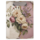 Vintage Floral - Clipboard Klemmbrett (Vorderseite)