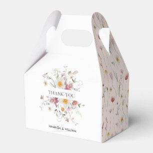 Vintage Floral Danke Geschenkschachtel