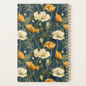 Vintage Floral Dark Academia Graduation Gift Planer (Rückseite)