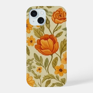 vintage Floral Dream Wildflower-Kunst iPhone 15 Hülle