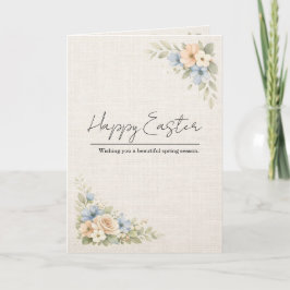 Vintage Floral Easter Card Karte