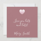 Vintage Floral - Flat Card (Rückseite)