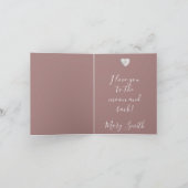 Vintage Floral - Folded Note Card (Innenseite)