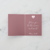 Vintage Floral - Folded Note Card (Innenseite)