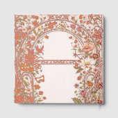 Vintage Floral Garden Bridal Shower  Gästebuch (Rückseite)