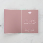 Vintage Floral - gefaltete Grußkarte Karte (Innenseite)