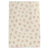 Vintage Floral Gift Bag Mittlere Geschenktüte (Rückseite)