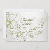 Vintage Floral Greenery Probe-Dinnerparty Einladung (Vorderseite)