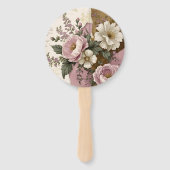 Vintage Floral - Hand Fans Fächer (Rückseite)