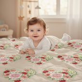 Vintage Floral Heart Personalized Name Sherpadecke