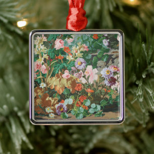 Vintage Floral im altmodischen Stil Ornament Aus Metall
