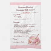 Vintage Floral Kitchen Recipe Keepsake  Geschirrtuch (Vertikal)