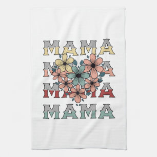 Vintage floral Mama Design Geschirrtuch