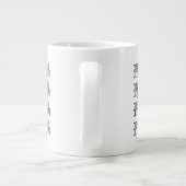 Vintage floral Mama Design Jumbo-Tasse (Rückseite)