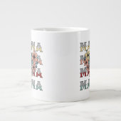 Vintage floral Mama Design Jumbo-Tasse (Vorderseite)