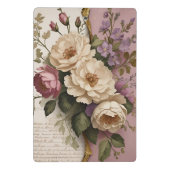 Vintage Floral - Mini Clipboard Mini Klemmbrett (Rückseite)