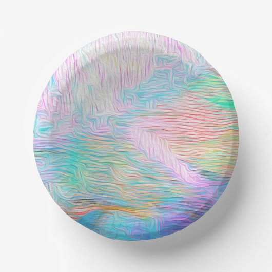 Vintage Floral Nature – Romantic Eastern Pattern Pappteller (Vorderseite)