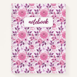 Vintage Floral Notebook Notizblock