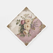 Vintage Floral - Paper Napkins Serviette (Ecke)