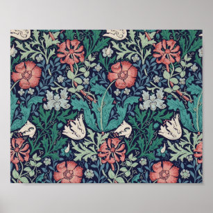 Vintage Floral Pattern, William Morris Poster