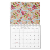 Vintage Floral Patterns Mid-Year / Academic Kalender (Jan 2027)