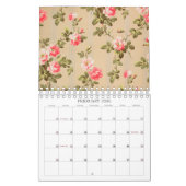 Vintage Floral Patterns Mid-Year / Academic Kalender (Feb 2026)