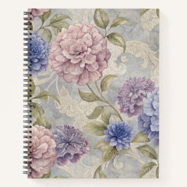 Vintage Floral Peony Notizblock