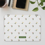 Vintage Floral Personalized Name iPad Mini Hülle<br><div class="desc">Custom-designed iPad smart cover featuring vintage floral pattern with personalized name/monogram.</div>