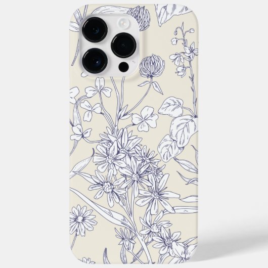 Vintage Floral Phone Case – iPhone & Samsung (Rückseite)