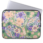 Vintage Floral Pickleball Design Laptopschutzhülle (Vorderseite)