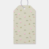 Vintage Floral Sage Green  Geschenkanhänger (Rückseite)