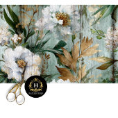 Vintage Floral Seamless Decoupage Seidenpapier