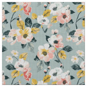Vintage Floral Seamless Pattern Fabric Stoff (Nahaufnahme)