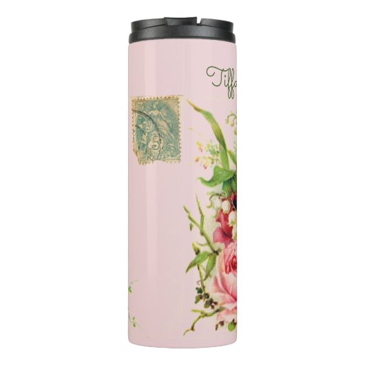 Vintage Floral Spray  Thermosbecher (Rückseite)